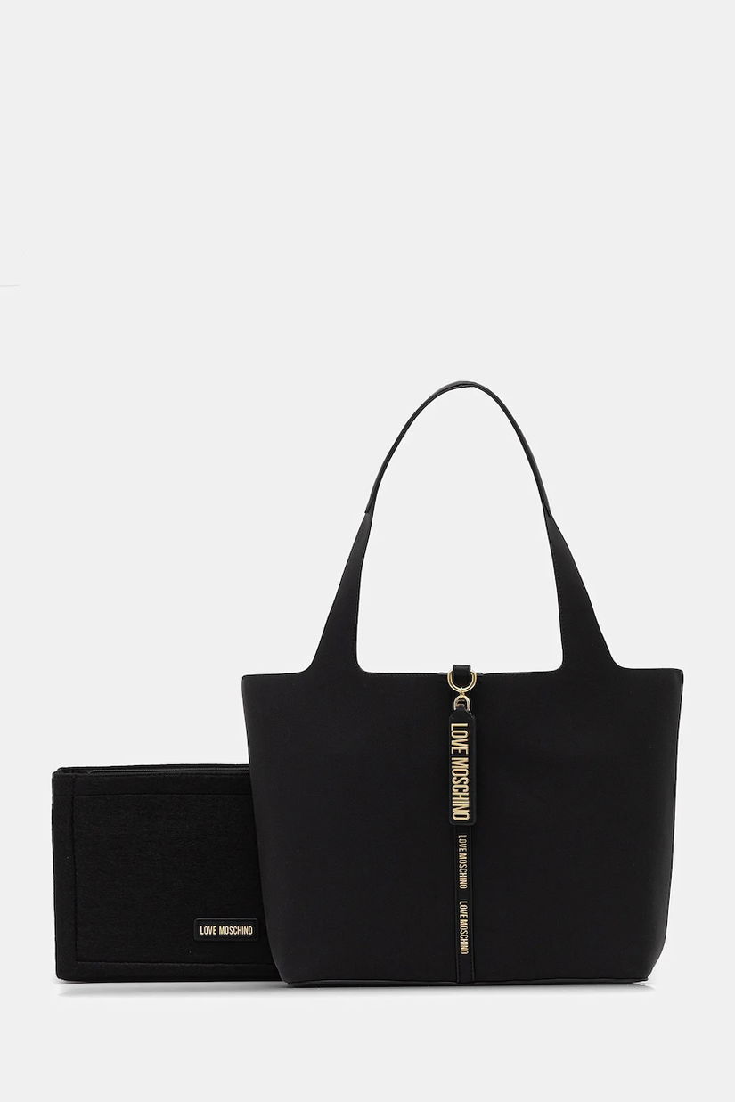 Love Moschino geantă culoarea negru, JC4175PP1NLV0000
