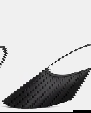 Lacoste geantă de piele culoarea negru, NU5015DP