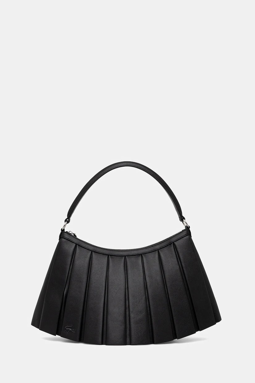 Lacoste geantă de piele culoarea negru, NU5015DP