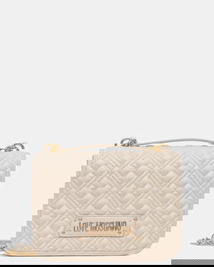 Love Moschino geantă culoarea bej, JC4000PP1NLA0110