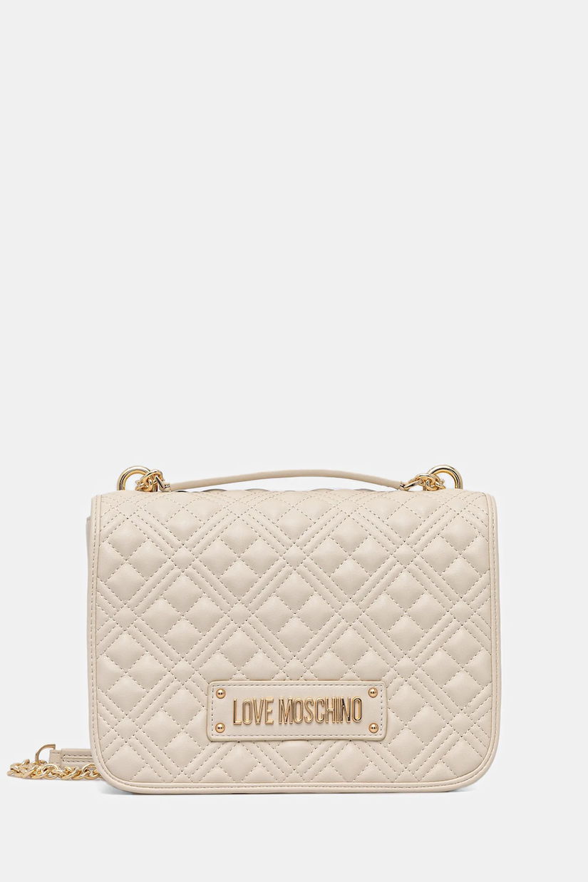 Love Moschino geantă culoarea bej, JC4000PP1NLA0110