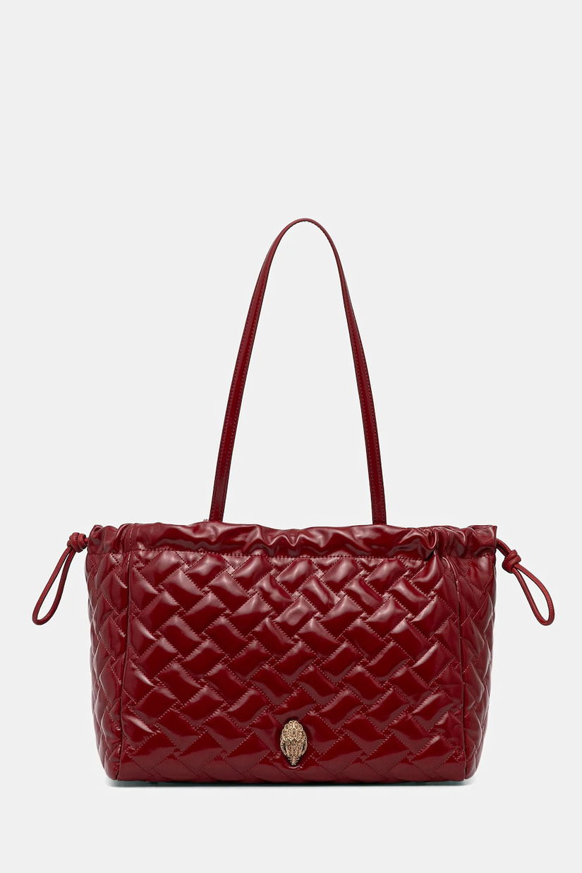 Kurt Geiger London geantă de piele KENSINGTON culoarea bordo, 4370850319