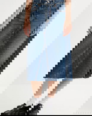 Levi's fustă jeans midi, evazați, A9316