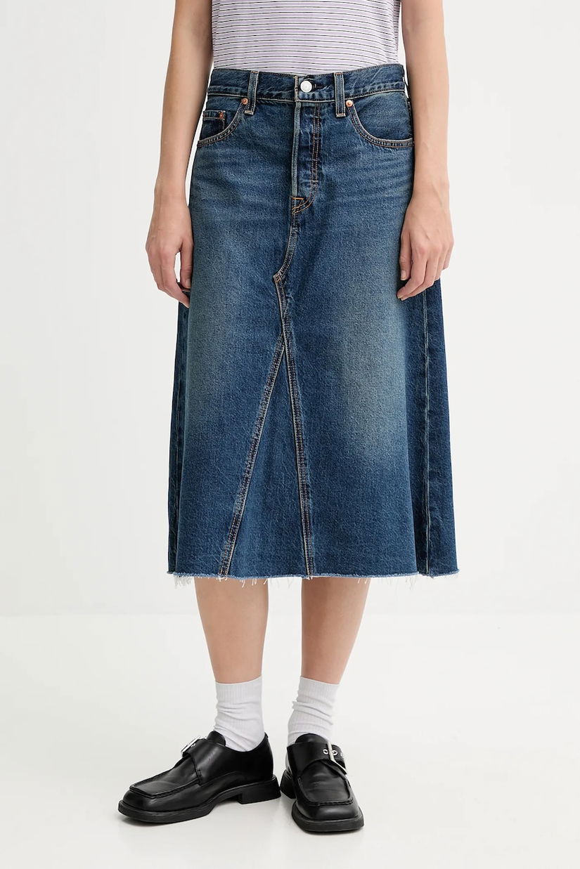 Levi's fustă jeans midi, evazați, A9316