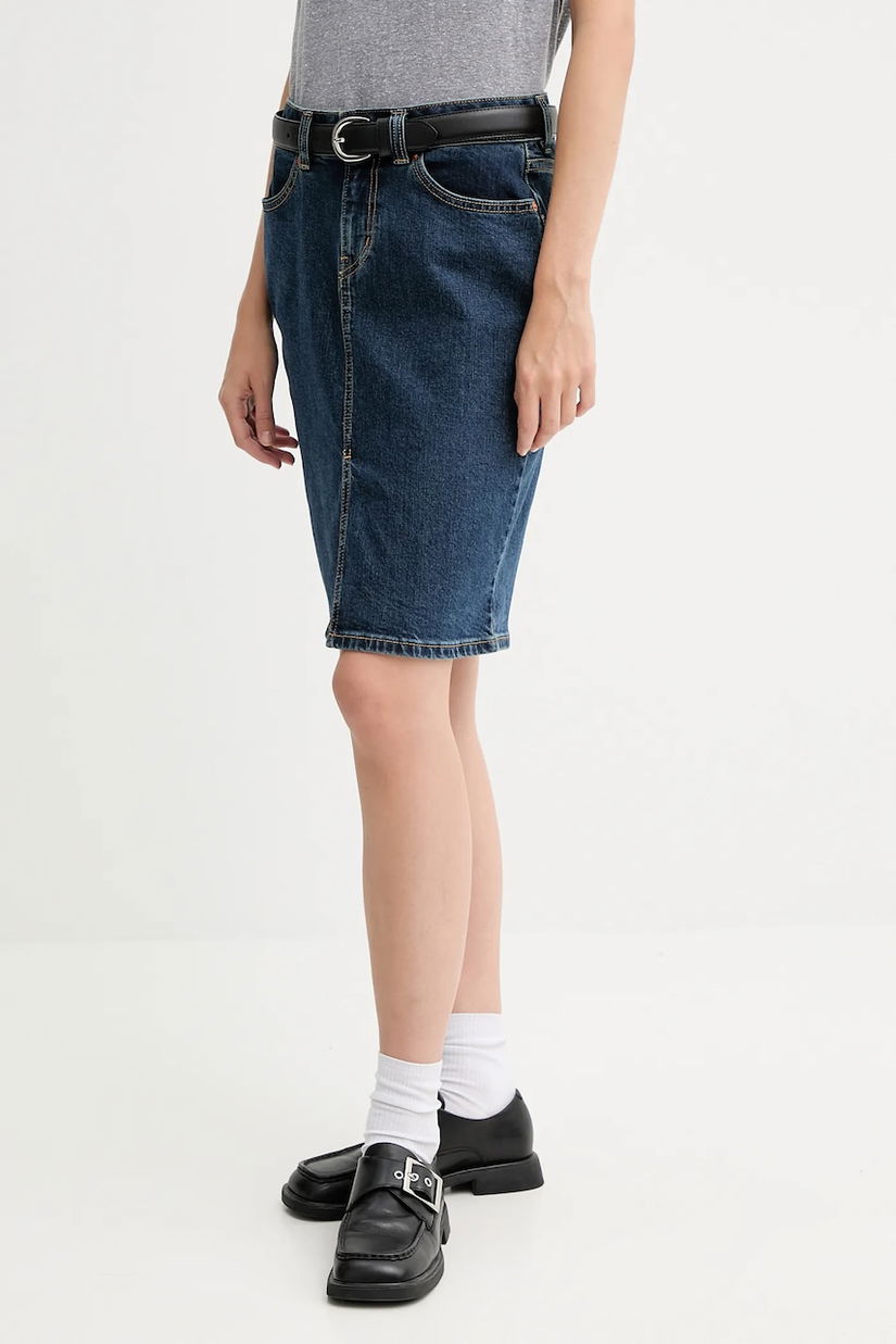 Levi's fustă jeans mini, creion, 003Z6