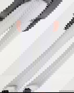 MSGM pantaloni de trening din bumbac culoarea gri, uni, 3941MDP71.257793