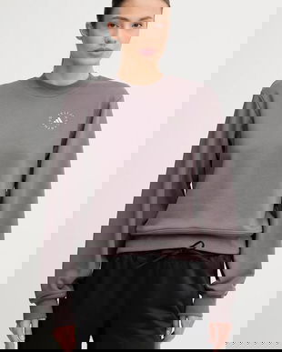 adidas by Stella McCartney hanorac de antrenament culoarea gri, uni, JW4692