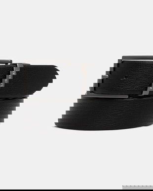 Paul&Shark curea de piele culoarea negru, 15316000