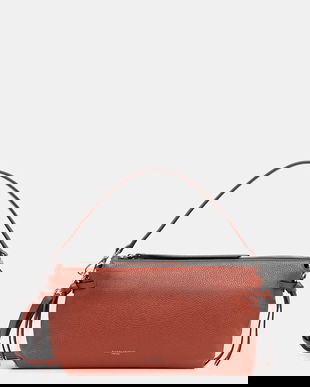 Gianni Chiarini poșetă de piele BRINA culoarea portocaliu, BS.11761.GRN