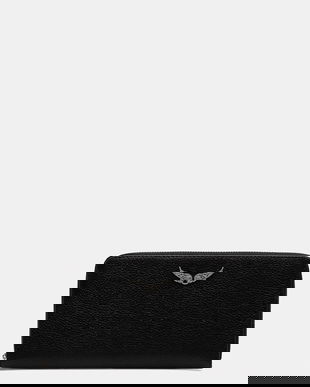 ZADIG&VOLTAIRE portofel de piele culoarea negru, LWSG03667