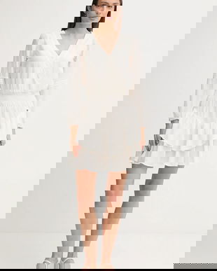 Pepe Jeans rochie culoarea bej, mini, evazați, PL9537702