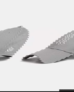 New Era șapcă de baseball din bumbac culoarea gri, 60675525