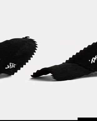 New Era șapcă de baseball din catifea culoarea negru, 60691112