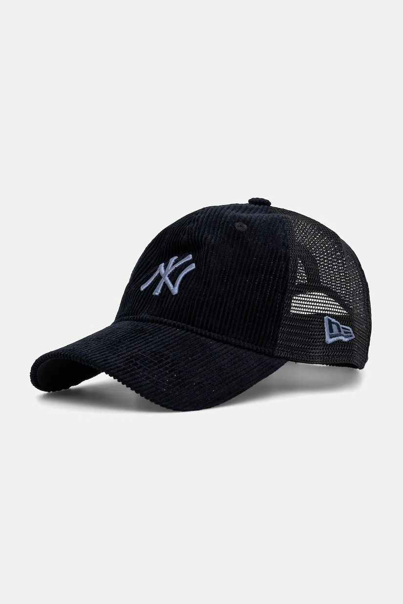 New Era șapcă de baseball din catifea culoarea bleumarin, 60691101