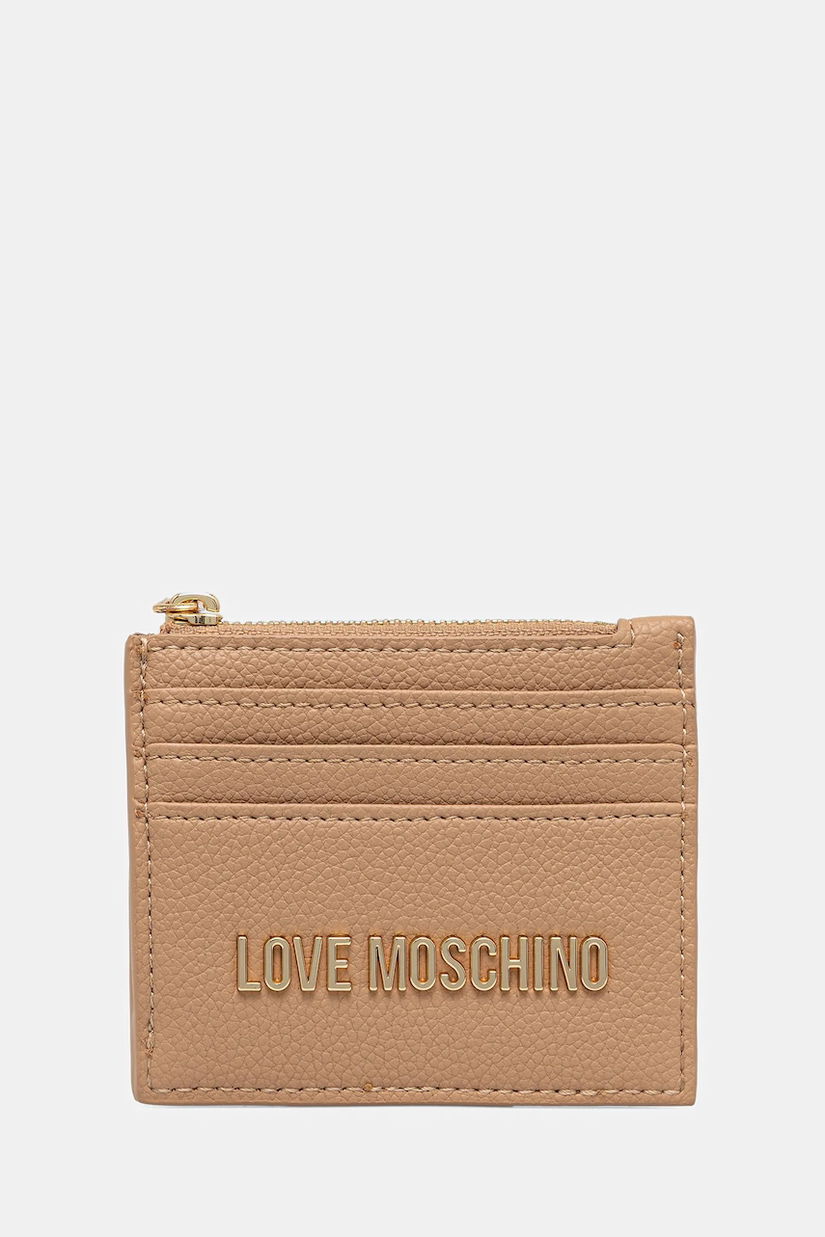 Love Moschino portofel culoarea bej, JC5704PP1NLD0104