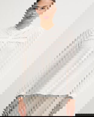 Hoss Intropia cămașă din bumbac culoarea alb, regular, 6282657