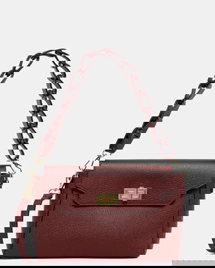 Answear.LAB poseta de piele culoarea bordo