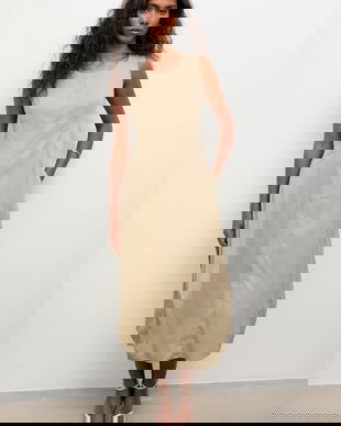 Answear.LAB rochie culoarea verde, midi, evazati