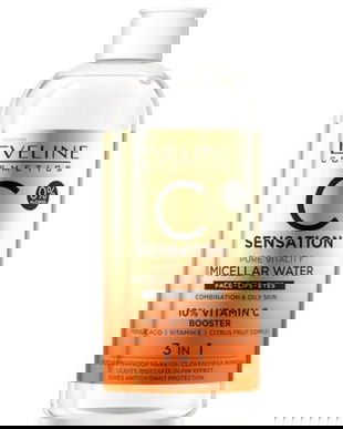 Apa micelara vitamina C Sensation Pure Vitality 3 in 1,400 ml,Eveline Cosmetics