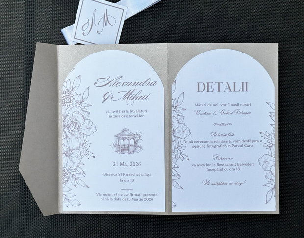 Invitatie de Nunta Stil Plic