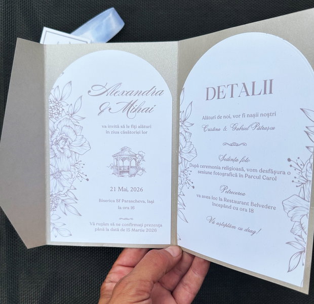 Invitatie de Nunta Stil Plic