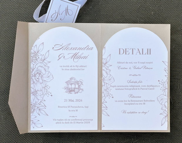 Invitatie de Nunta Stil Plic