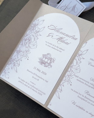 Invitatie de Nunta Stil Plic