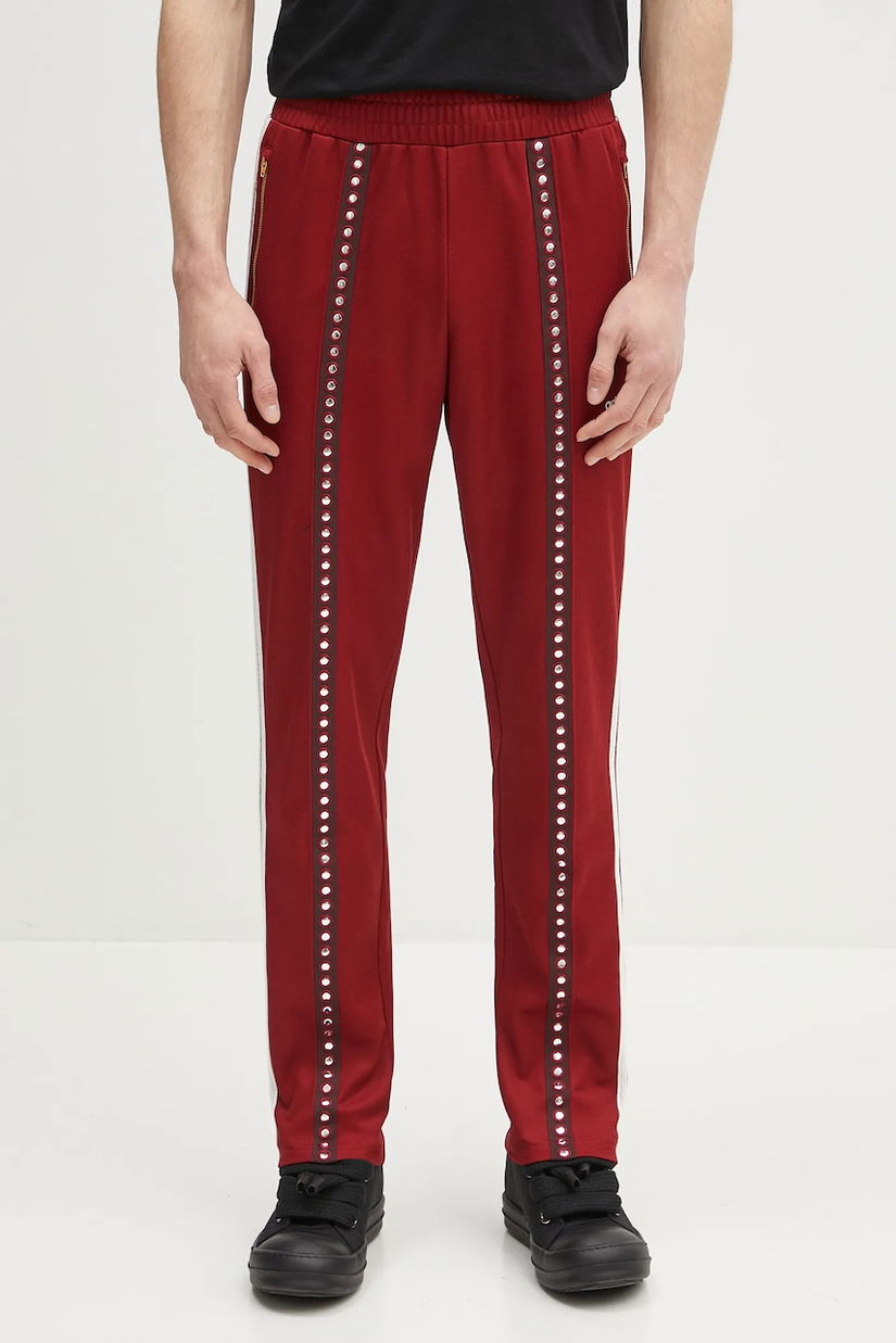 adidas Originals pantaloni de trening culoarea bordo, cu imprimeu, KA4391