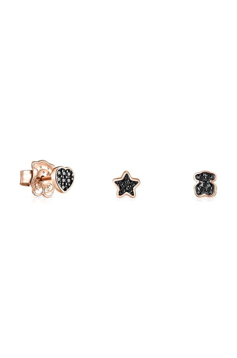 Tous cercel din argint placat cu aur Mini Motif 3-pack 1001932500