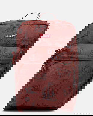 Levi's rucsac culoarea maro, mare, cu imprimeu, D5463