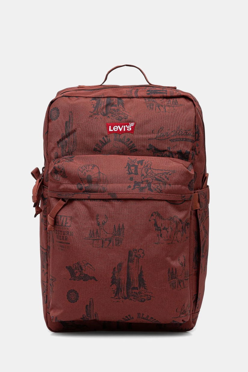 Levi's rucsac culoarea maro, mare, cu imprimeu, D5463
