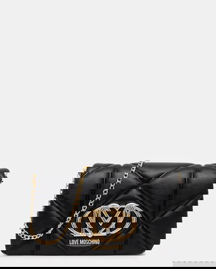 Love Moschino poșetă culoarea negru, JC4043PP1NLC0000