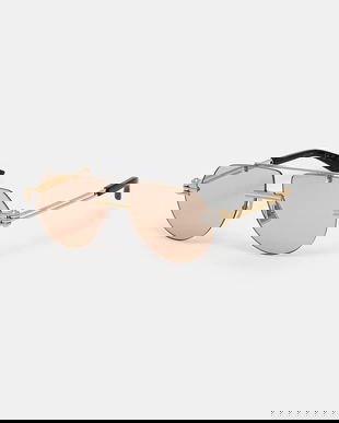 Bottega Veneta ochelari culoarea argintiu, BV1342S