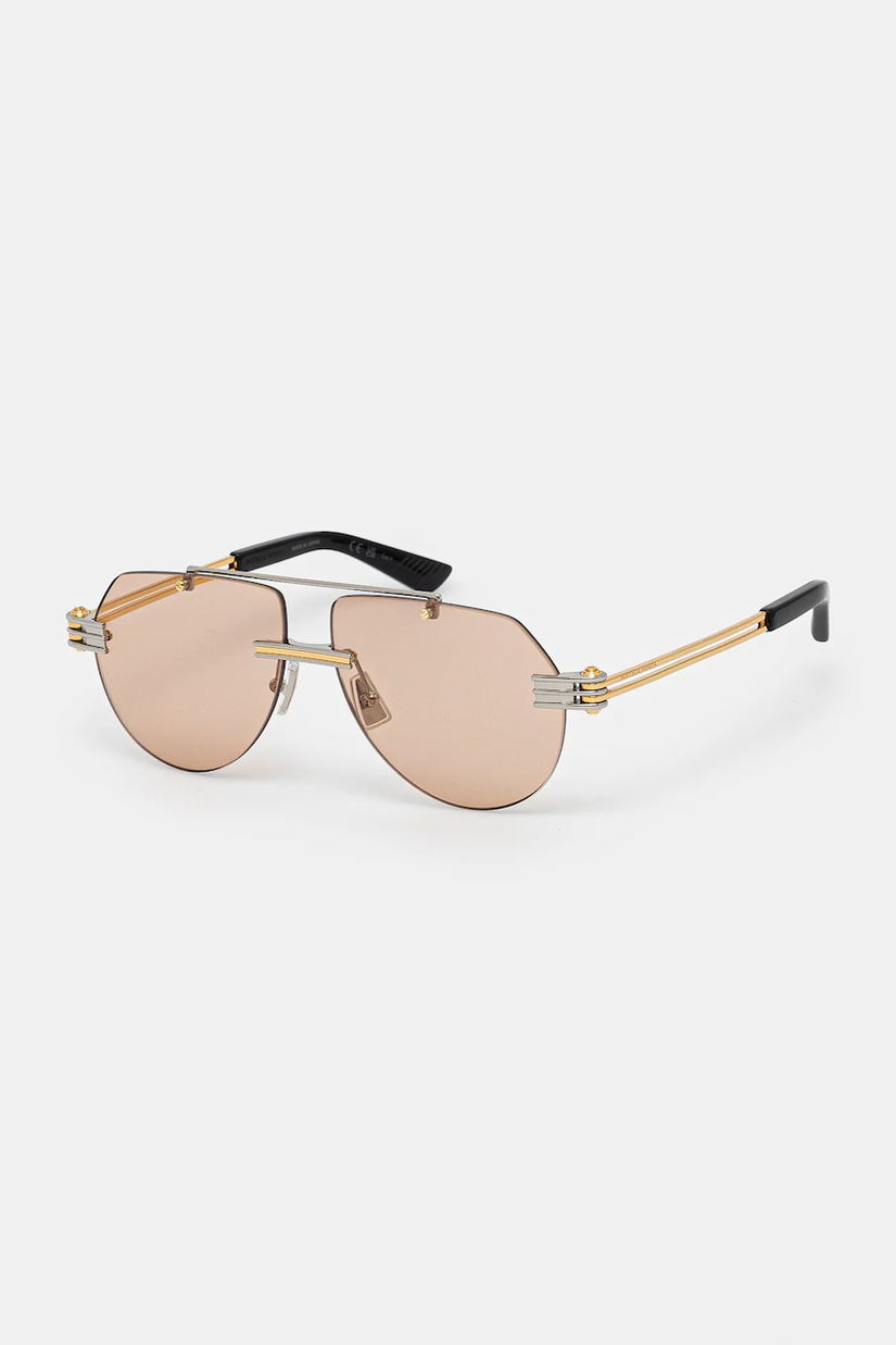 Bottega Veneta ochelari culoarea argintiu, BV1342S