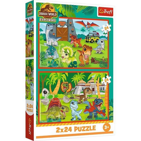 Puzzle 2 x 24: Jurassic World. Universul Jurassic Park