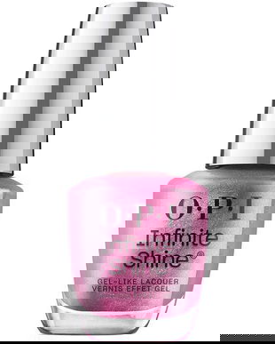 Lac de Unghii cu Efect de Gel - OPI Infinite Shine, Metallic Mega Mix Collection, nuanta Lip Pink Battle, 15 ml