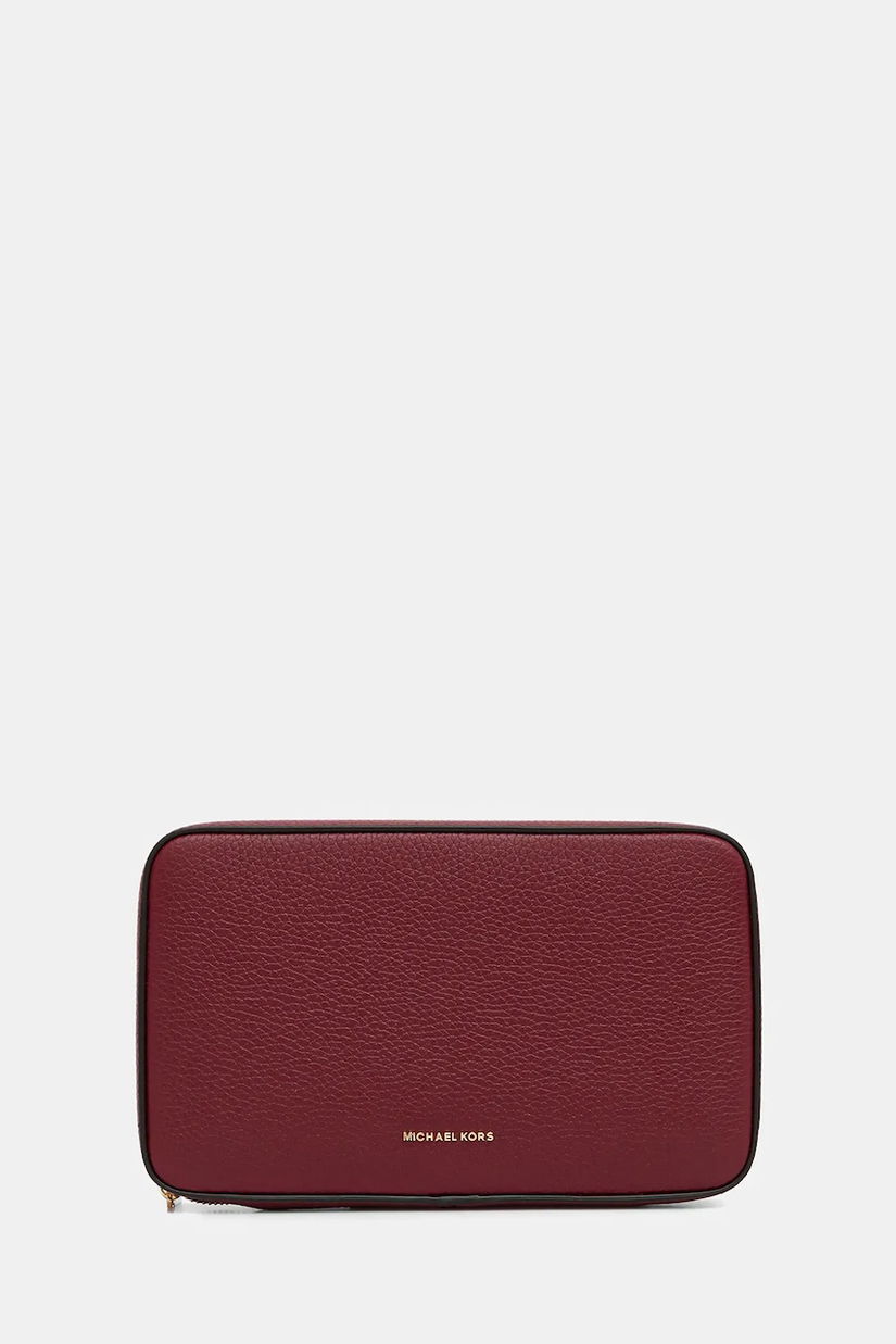 MICHAEL Michael Kors pungă cosmetice culoarea bordo, 32T5GTMV3L
