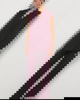 Medicine vestă culoarea bordo, cu două rânduri de nasturi