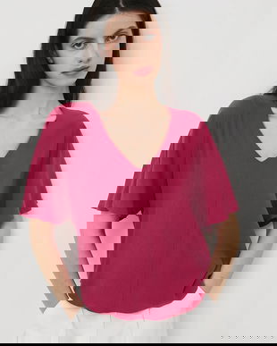 Medicine bluza culoarea rosu, neted