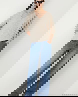 Medicine pulover culoarea bej, light