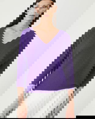 Medicine pulover culoarea violet, light