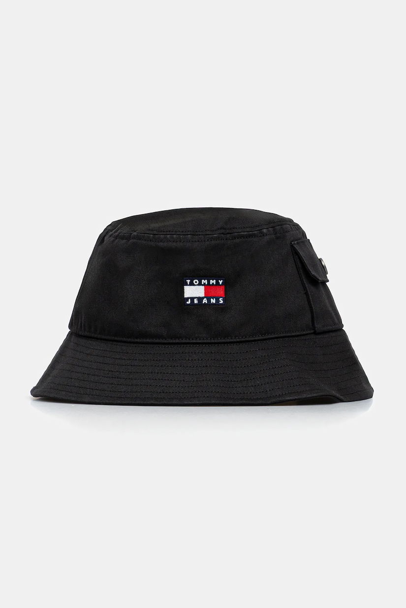 Tommy Jeans pălărie din bumbac culoarea negru, AM0AM13423