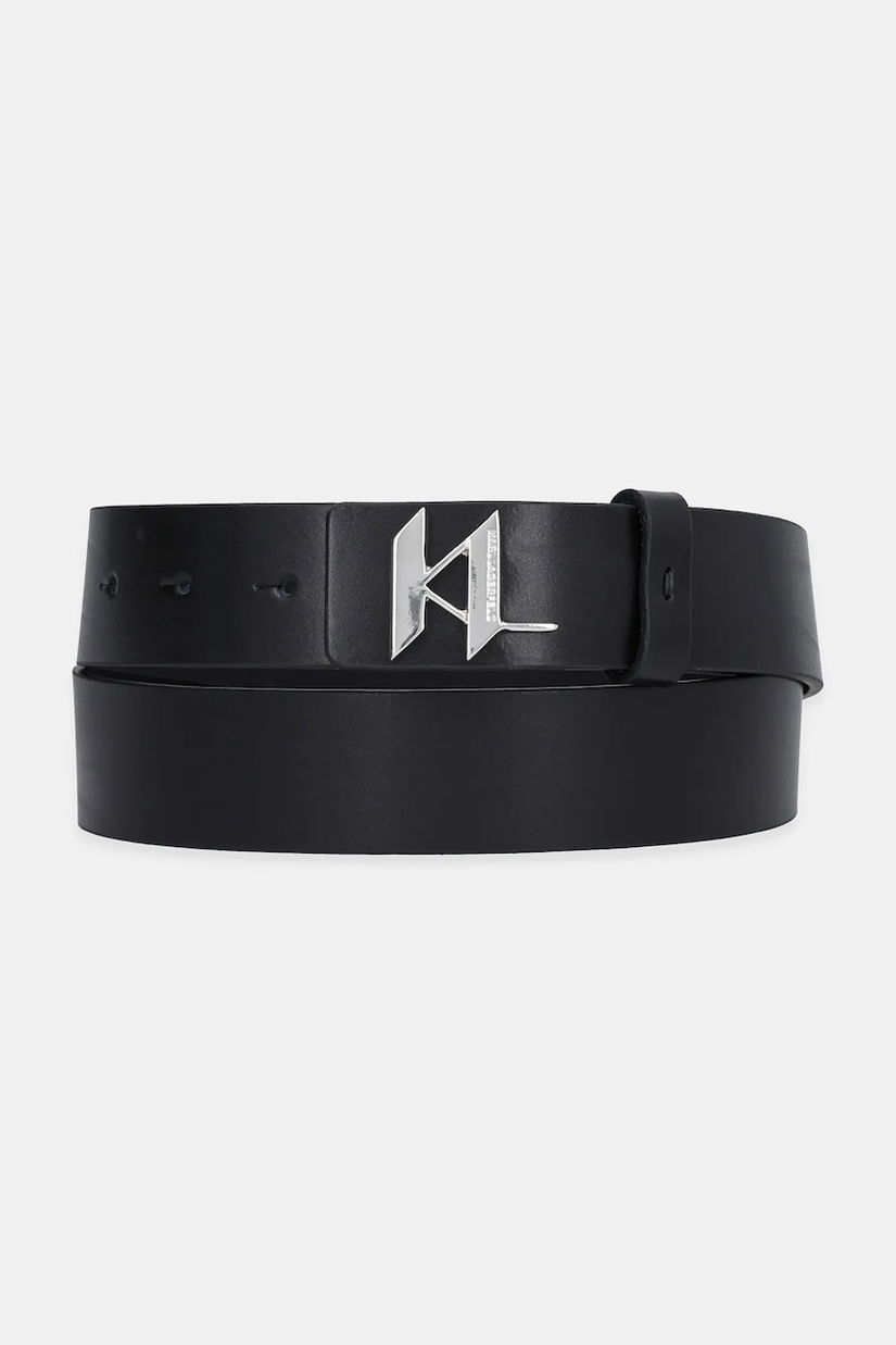 Karl Lagerfeld curea de piele culoarea negru, 554436.815300