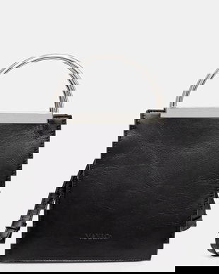 MAX&Co. geantă de piele culoarea negru, 2526516036200