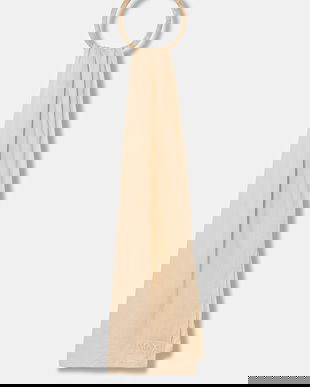 MAX&Co. șal din bumbac culoarea bej, uni, 2526546056200