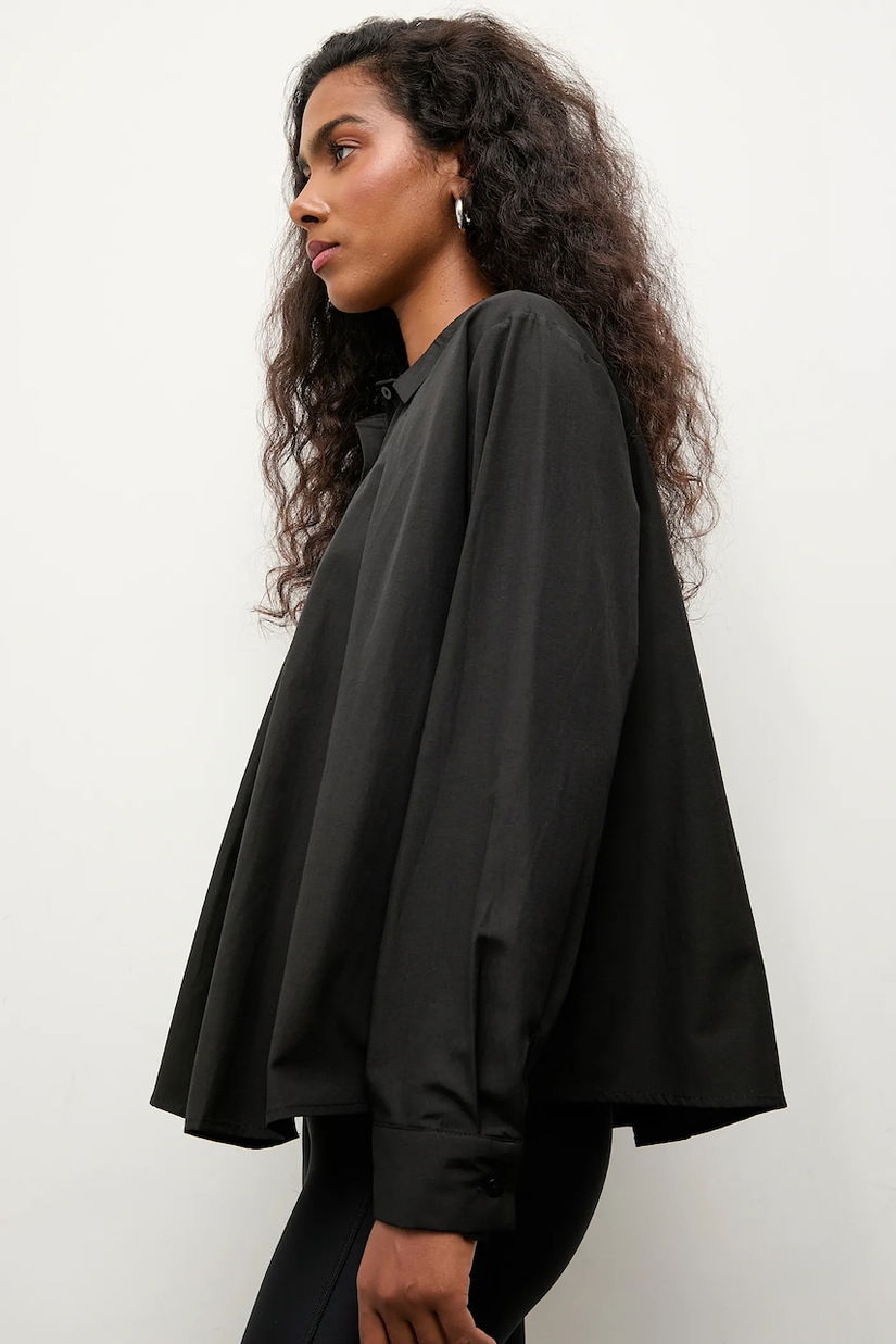 Answear.LAB bluza culoarea negru, neted