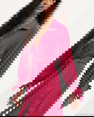 Answear.LAB rochie culoarea roz, mini, evazati