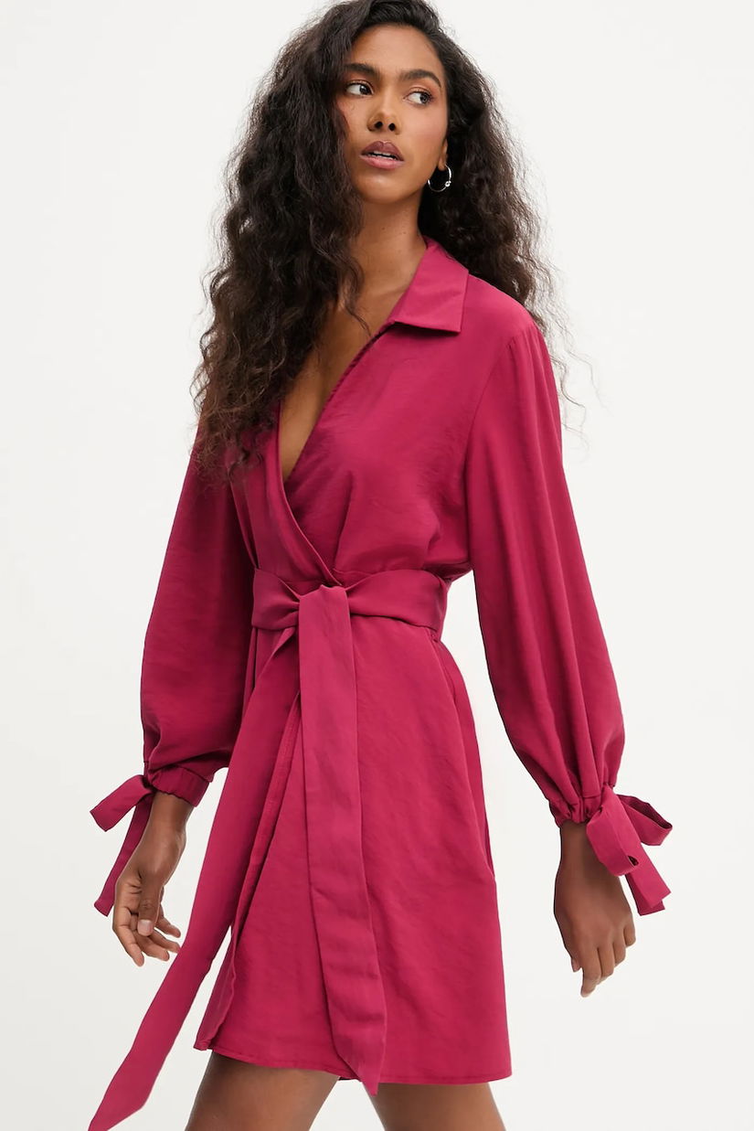 Answear.LAB rochie culoarea roz, mini, evazati