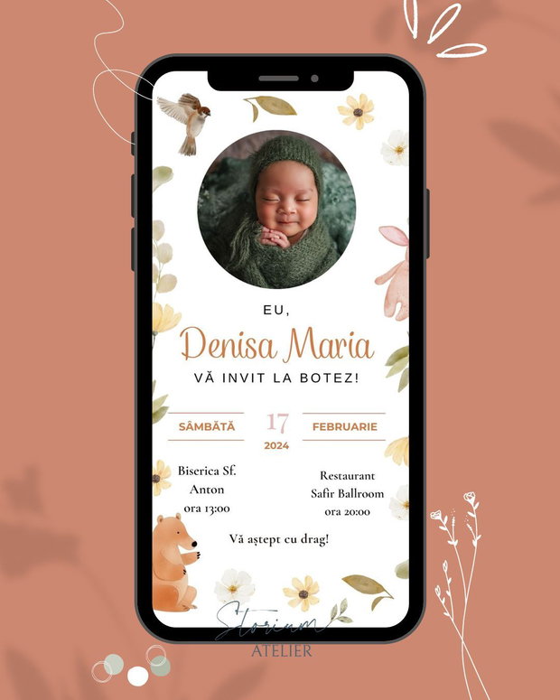 Invitatie nunta/botez electronica