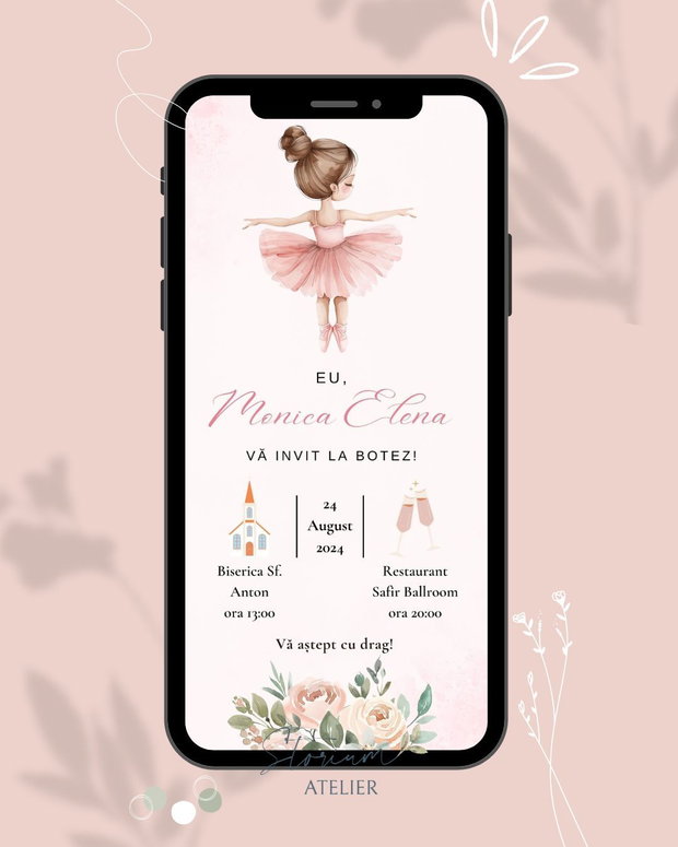 Invitatie nunta/botez electronica